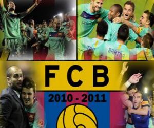 Puzzle FC Barcelona Πρωταθλητής BBVA League 2010 - 2011